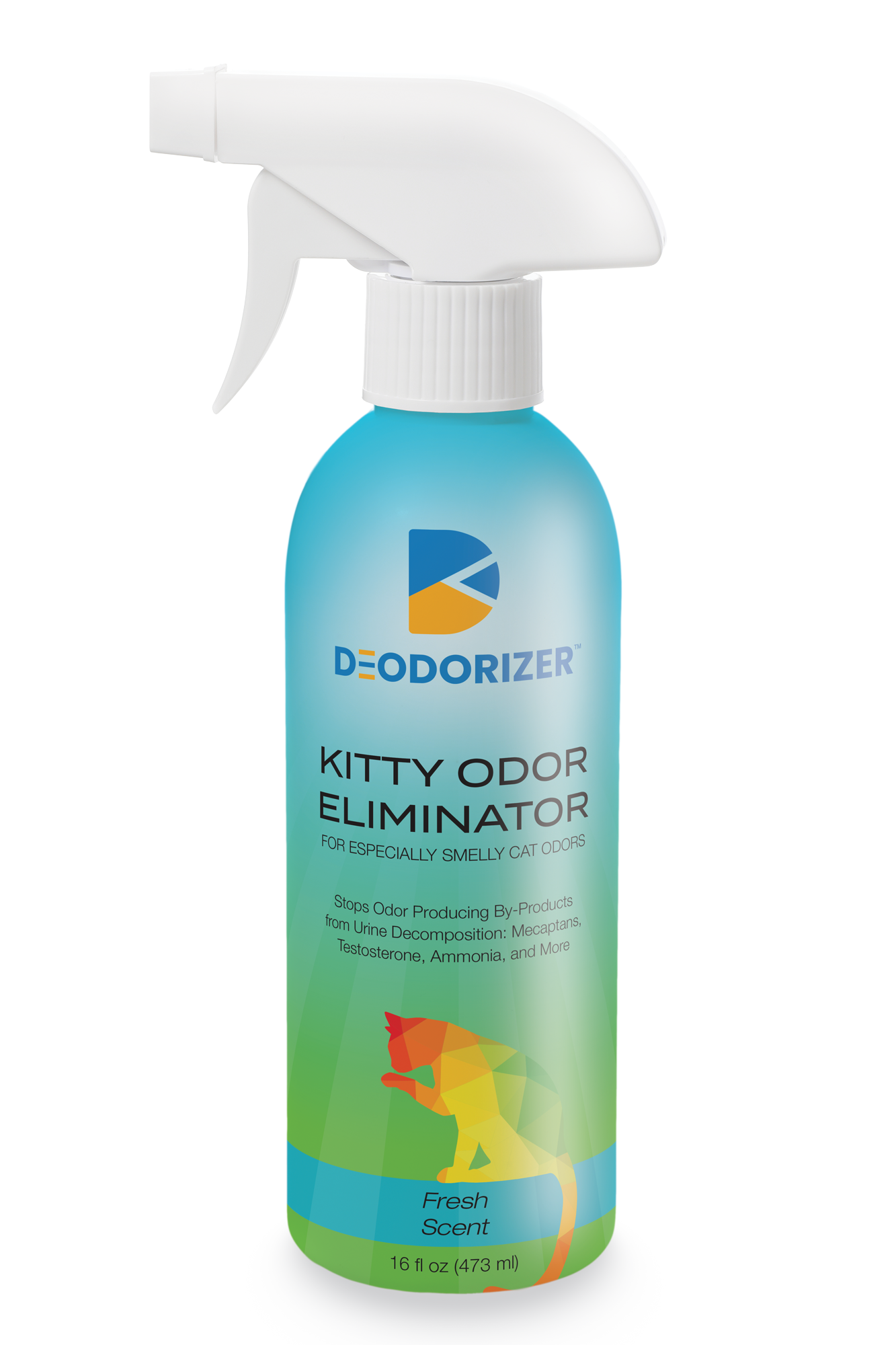 Kitty Odor Eliminator 16oz Spray for cat urine feces vomit litter D Odorizer